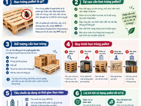 Hun Tr&ugrave;ng Pallet Gỗ Xuất Khẩu