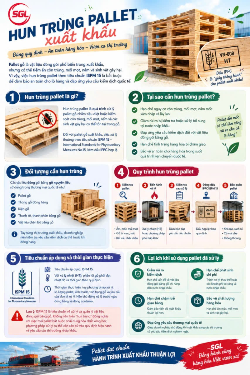 Hun Trùng Pallet Gỗ Xuất Khẩu